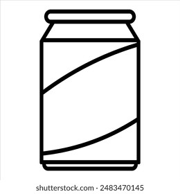 Soda can icon vector design template in white background