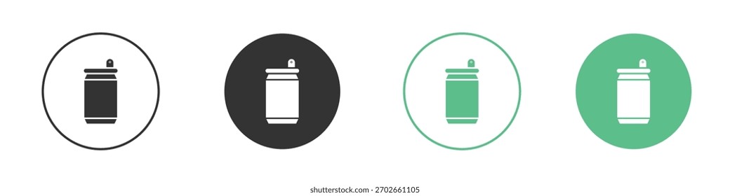 Soda-Dose-Ikone, Vektor, gefülltes flaches Zeichen, solides Piktogramm
