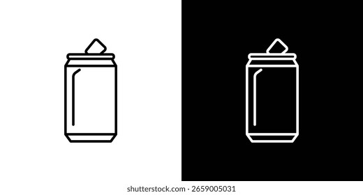 Soda can icon in vector. Logotype