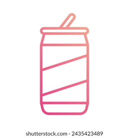 Soda Can Icon vector. Stock illustration.