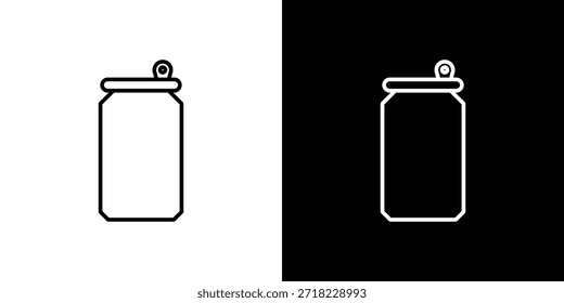 Soda can icons for UI elements. High-quality vector illustration.