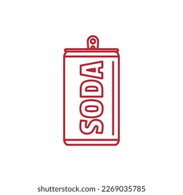 soda can icon,soft drink icon vector isolated on background