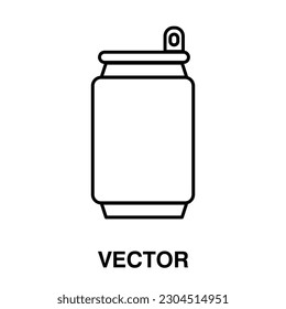 Soda can icon,vector illustration. vector soda can icon illustration isolated on White background 