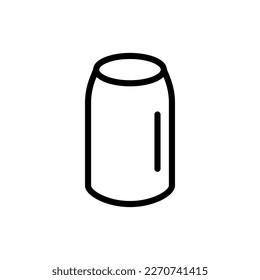 Soda can line icon. Garbage, keeping the planet clean, green peace, pollution, ecology. Security ecology. Vector line icon on white background