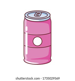 soda can on white background vector illustration design