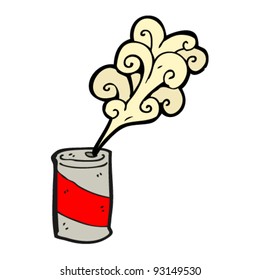 soda can opening cartoon