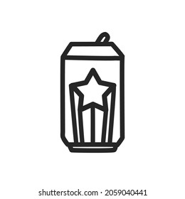 Soda puede dibujar un contorno de icono.
