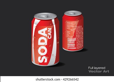 Soda Can Red