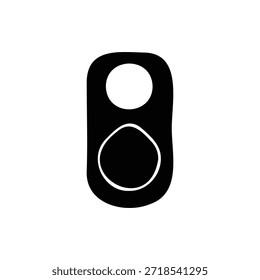 soda can silhouette vector flat design on white background.

