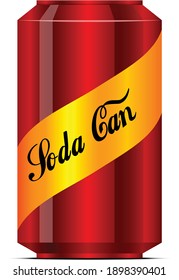 Soda can vector art and illustration