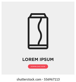Soda can vector icon