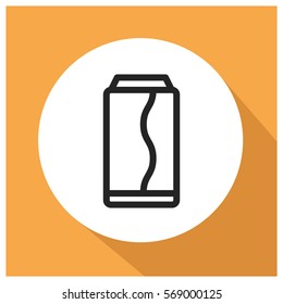 Soda can vector icon