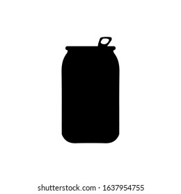 Soda can vector icon. Beer drink, cola container illustration.