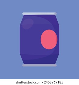Soda can vector icon. soda can illustration vector. soda beverage icon.