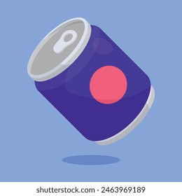 Soda can vector icon. soda can illustration vector. soda beverage icon.