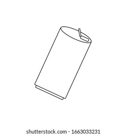 soda can, vector icon on white background