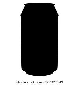 soda can vector icon on white background