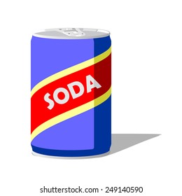 Soda can. Vector illustration of soda can design for use for web or print.