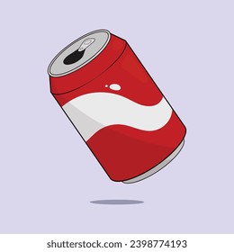 Soda Can Vector Illustration Icon Soda Drink Icon