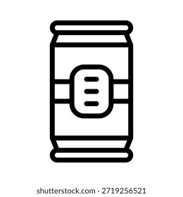 Soda Can Vector Illustration, Line Style Icon