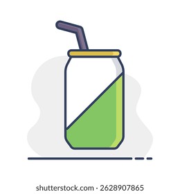 Soda cans vector icon. Fast food sign. Graph symbol for cooking web site and apps design, logo, app, UI