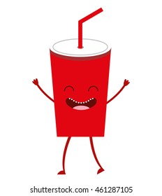 soda character cute icon vector isolated graphic