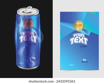 Soda in colored aluminum can icons isolated on white background. Soft drinks sign. Carbonated non-alcoholic water with different flavors. Drinks in colored packaging