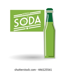 Soda concept with icon design, vector illustration 10 eps graphic.