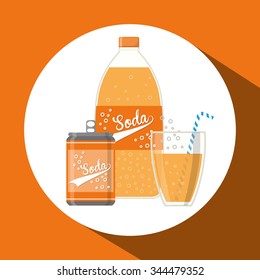  Soda concept with icons design, vector illustration 10 eps graphic.