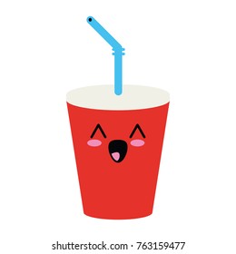 Soda cup beverage cute kawaii cartoon