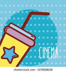 Soda cup cinema cartoon
