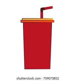 Soda cup isolated