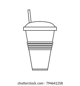 Soda cup isolated