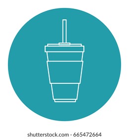 soda cup isolated icon
