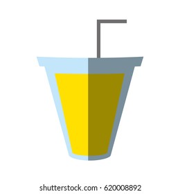 soda cup straw juice shadow