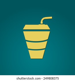Soda cup. Vector illustration.