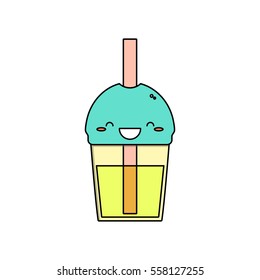 Soda cup. Vector illustration.