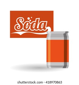 Soda design. Drink concept. white background