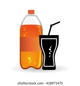 Soda design. Drink concept. white background