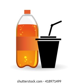 Soda design. Drink concept. white background