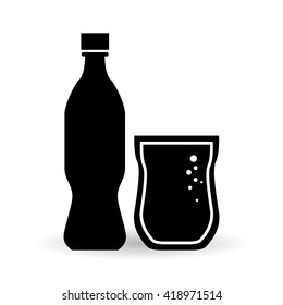 Soda design. Drink concept. white background