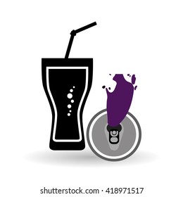Soda design. Drink concept. white background