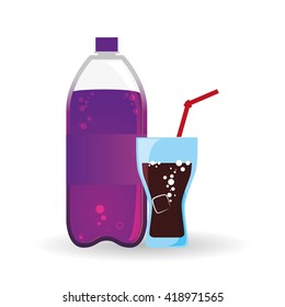 Soda design. Drink concept. white background