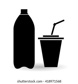Soda design. Drink concept. white background