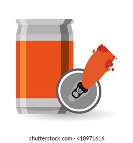Soda design. Drink concept. white background