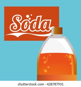 Soda design. Drink concept. white background