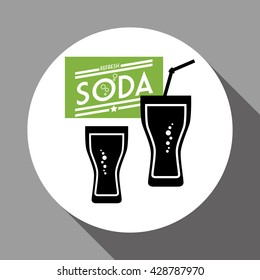 Soda design. Drink concept. white background