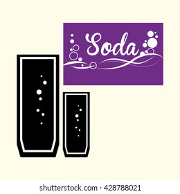 Soda design. Drink concept. white background