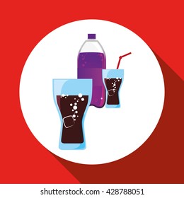 Soda design. Drink concept. white background