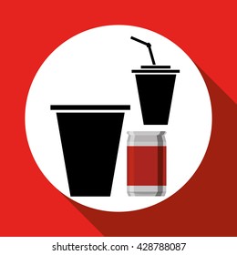 Soda design. Drink concept. white background